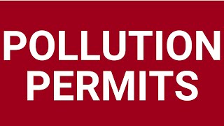 Pollution permits