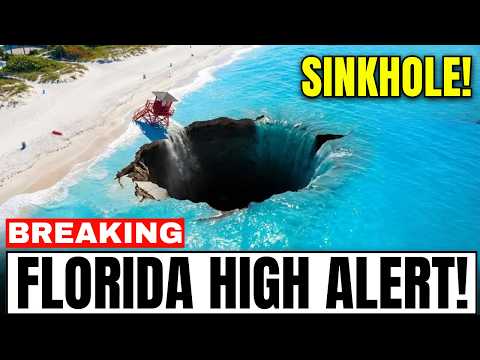 Florida's Coast CAVES IN—Massive Sinkholes ENGULF Beaches as Ancient Limestone COLLAPSES Underground