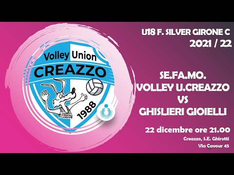Under 18 Femminile Silver 21/22 - Se.Fa.Mo. Volley Creazzo Vs Ghislieri Gioielli