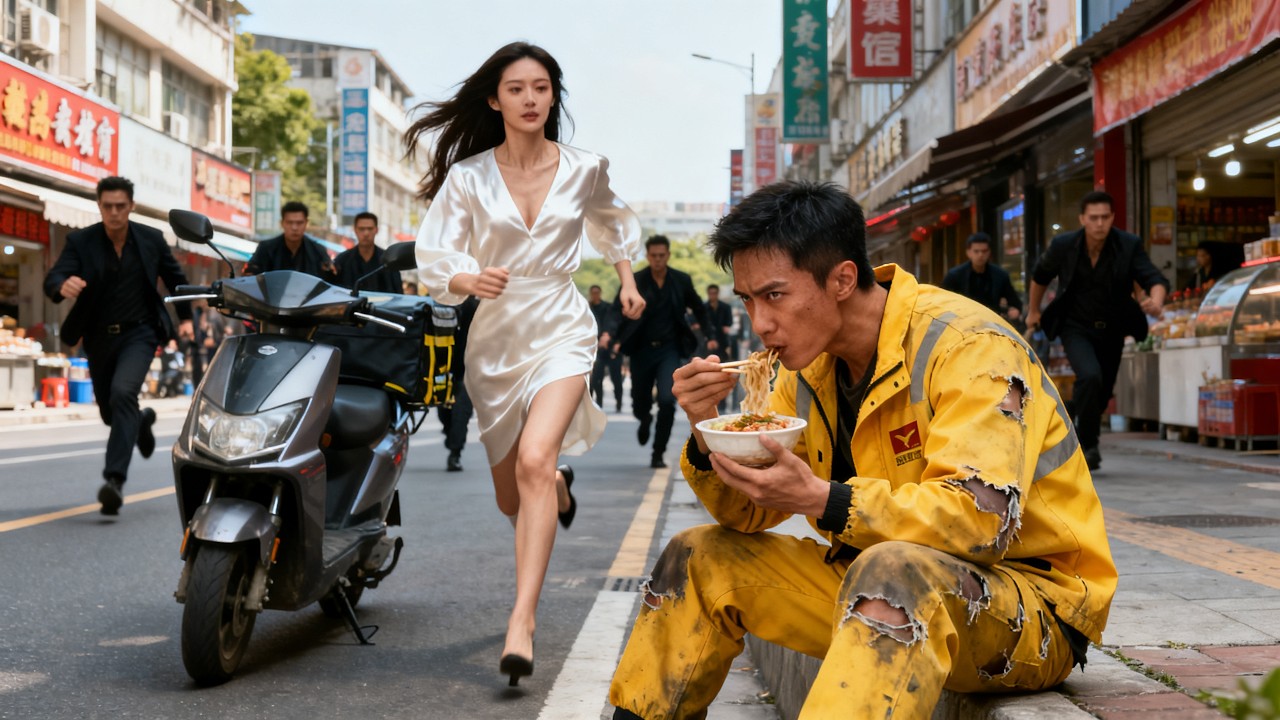 美女總裁被追殺向路邊的外賣小夥獻身求救，本以為必死無疑，怎料他竟是剛出關的無敵戰神，一腳將惡霸踹飛10裏地，美女一見傾心助他逆襲人生！#精彩短劇#中國電視劇#男頻 #短劇 #窮小子 #女總裁 #逆襲
