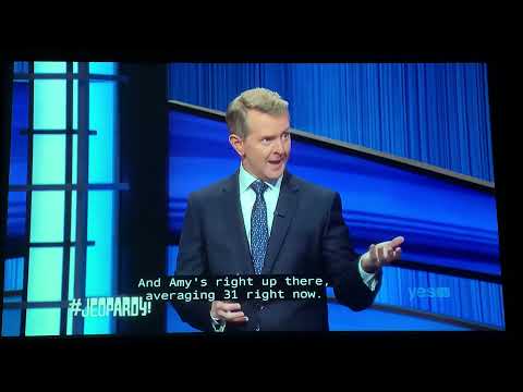 Jeopardy, intro AND 1st Daily Double 😂 - Amy Schneider DAY 25 (1/4/22)