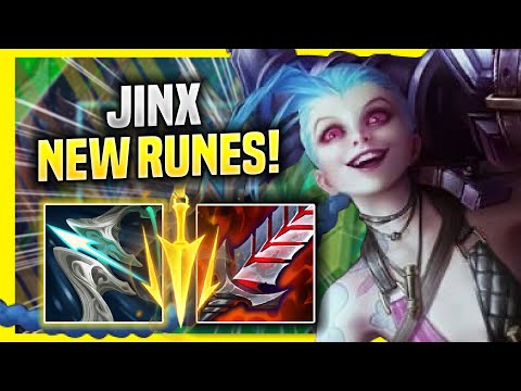 KOREAN CHALLENGER WORLD CLASS JINX WITH NEW RUNES! - Korean Challenger Plays Jinx ADC vs Ezreal!