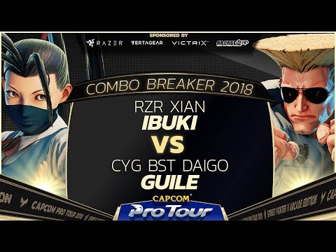 RZR Xian (Ibuki) vs CYG BST Daigo (Guile) - Combo Breaker 2018 - Top 96 - CPT 2018
