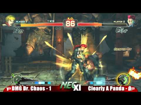 DMG Dr. Chaos vs clearly a Panda NEC XI SSF4 Singles