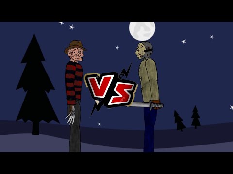 Freddy vs Jason - drawing cartoons 2 (part 1)