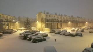 preview picture of video 'Snowy night in Edmonton Alberta'