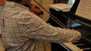 Here is a private violin lesson Muhammad is 8 year