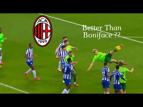 Conrad Harder Every Duels VS Porto - AC Milan Striker Target