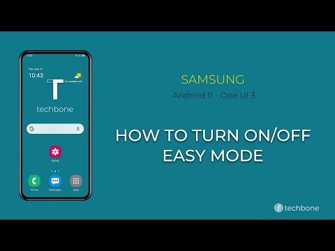 How to Turn On/Off Easy mode - Samsung [Android 11 - One UI 3]