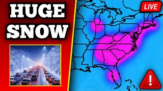 🔴 BREAKING Winter Storm Update - Huge Snow & Major Impacts Likely - Live Update