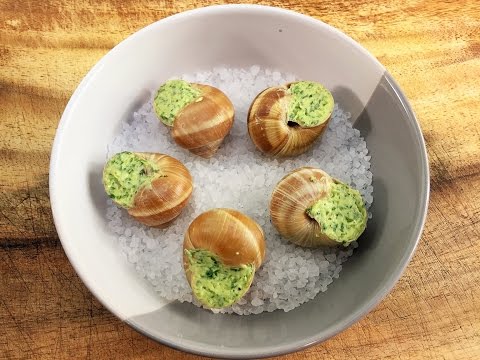 Escargots Snails In Garlic Butter - How To Cook Snails | All Time French Classics Video