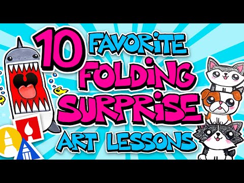 10 Favorite Folding Surprise Art Lessons For Kids
