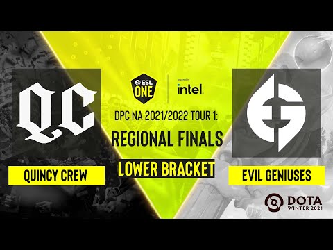 Dota2 - Quincy Crew vs Evil Geniuses - Game 1 - DPC NA 2021/2022 Tour 1: Regional Finals