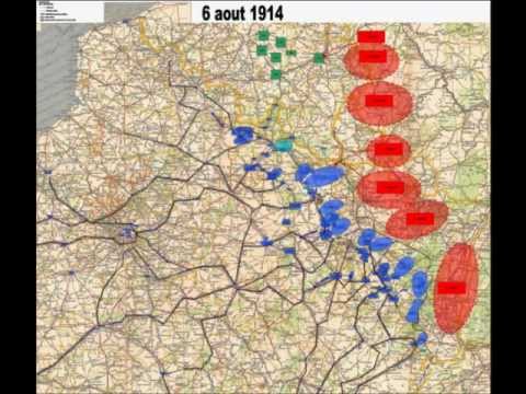 ww1 1914 map strategy day per day