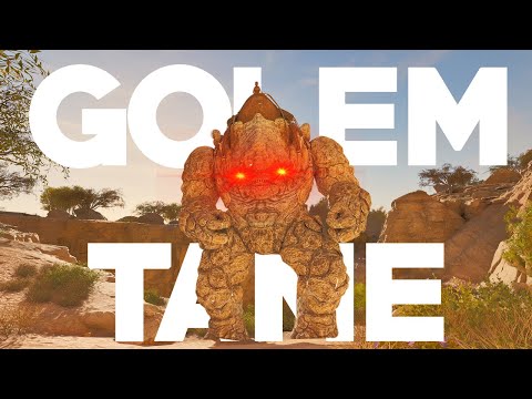 EASIEST Way to Tame A Rock Golem In ARK ASA (NO TRAP)