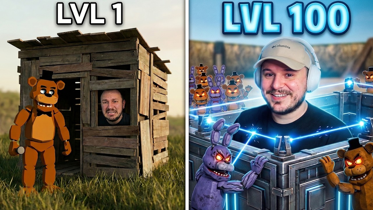 FNAF & AOT Nextbots vs My Impossible Base in Gmod