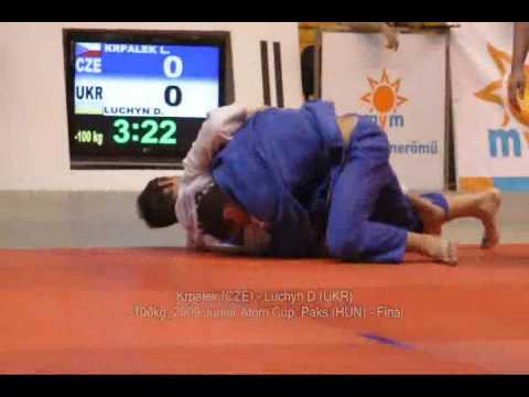 Judo 2009 Paks -100kg Krpalek (CZE) -  Luchyn D (UKR) - Final - Junior Atom Cup
