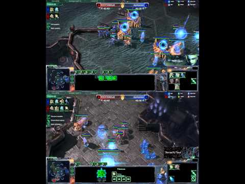[SC2] ROOTKiWiKaKi Vs dignitasna : View of 2 players Starcraft II :