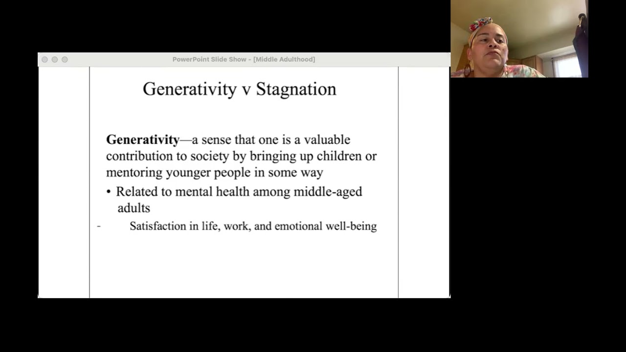 Lifespan Development: Middle Adulthood - Dr. McMunn