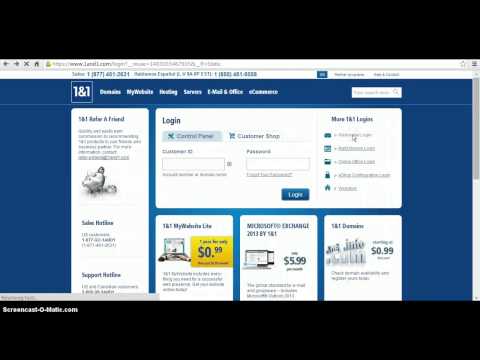 Create a 1and1 Email Account