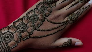 Jewellery Style Mehndi Design For Hand  Wedding sp
