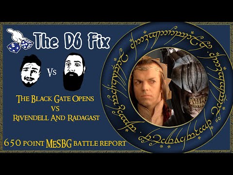 MESBG Middle Earth Battle: Mordor: Black Gate Opens vs Rivendell and Radagast