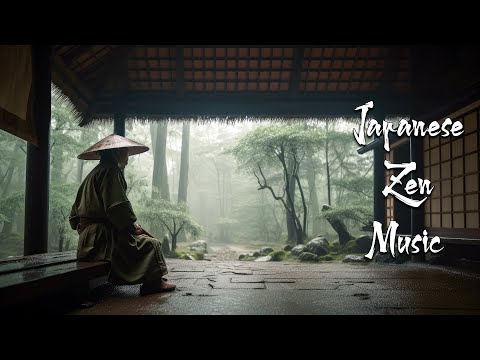Rain day at Zen Garden - Japanese Flute Music For Meditation, Soothing, Healing