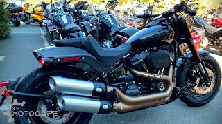 Softail Fat Bob 114 Exhaust Sound with Stock Pipes