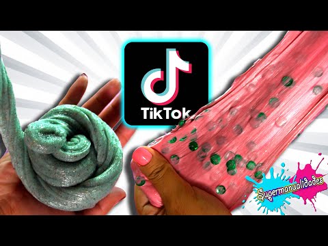 Probando recetas de Slime TikTok (sin bórax, ni pegamento) - Supermanualidades