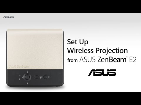 ASUS ZenBeam E2 mini LED projektorius, automatinio portreto režimas, 300 LED liumenų, WVGA (854 x 480), belaidė projekcija, lauko projektorius, įmontuota baterija, iki 4 valandų vaizdo atkūrimas, maitinimo blokas, USB Type-A, HDMI ®, 5 vatų garsiakalbis video