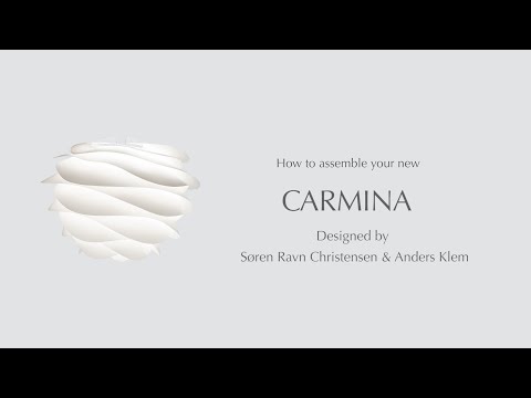 Video Umage Carmina medium bílé stínítko pro sestavení závěsného, nástěnného nebo stojacího svítidla