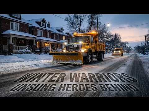 Toronto snow plow driver
