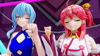 MiComet (Suisei x Miko) - Sad Cat Dance【MMD ホロライブ Hololive 4k 60FPS】