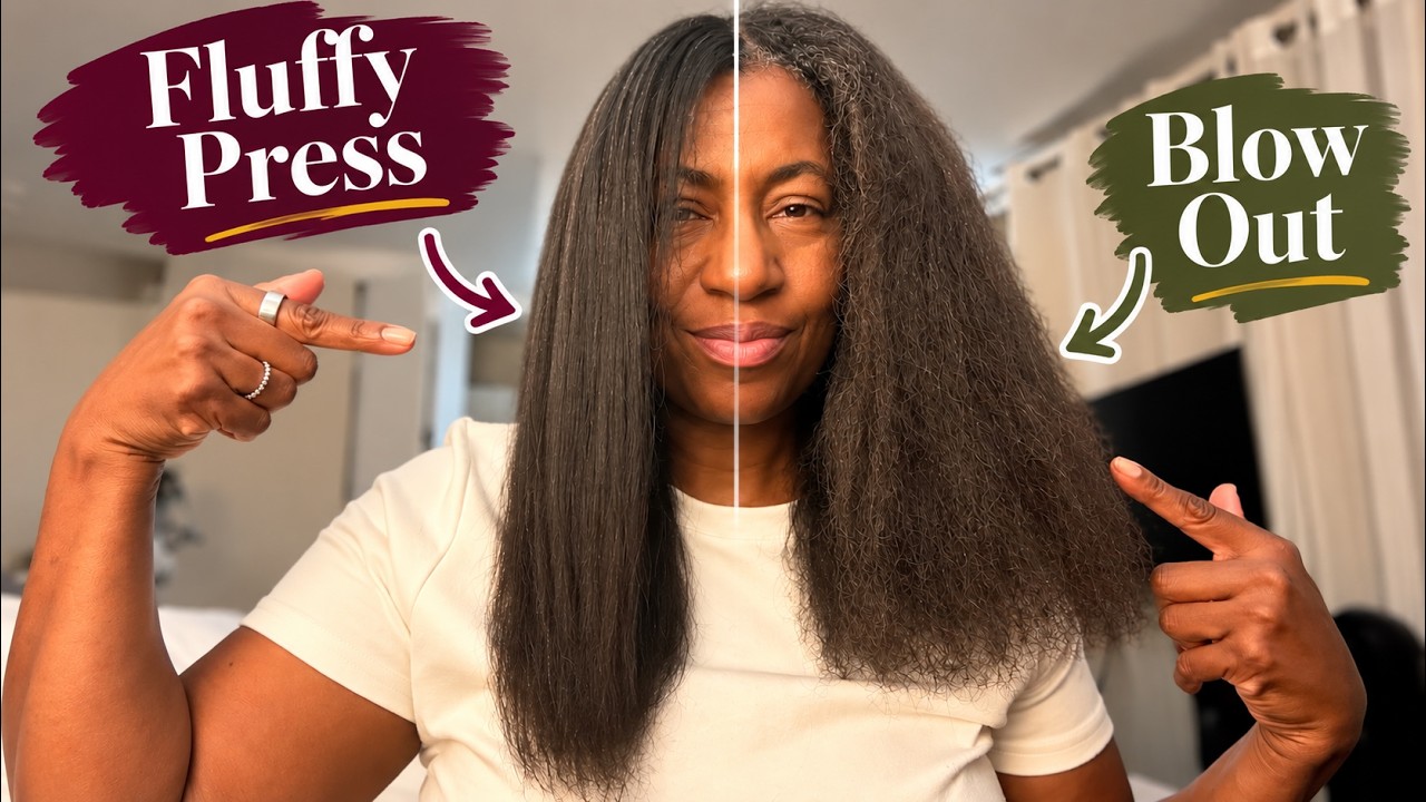 A Fluffy Press on Fine Natural Hair