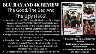 The Good, The Bad and The Ugly Blu-ray 4K review and version history