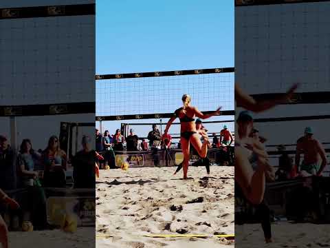 Volleyball Highlights | Sara Hughes With the Dig and a Kill