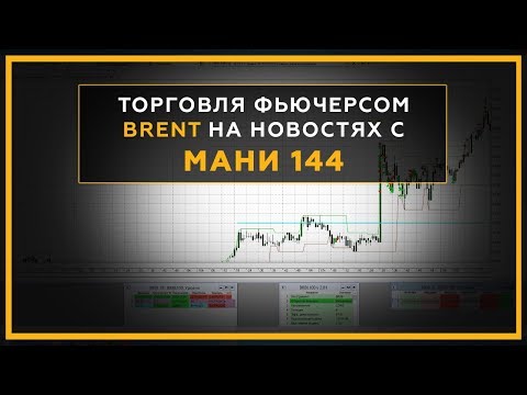 Торговля фьючерсом на нефть марки Brent на новостях с торговым роботом МАНИ 144. 18