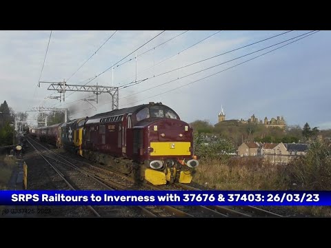 37676 'Loch Rannoch' & 37403 'Isle of Mull' to Inverness with SRPS Railtours: 26/03/23