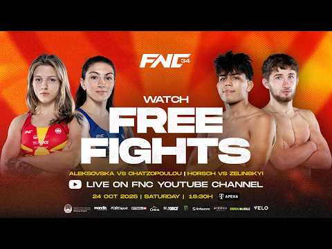 [LIVE] FNC 34  | FREE FIGHTS | Skopje