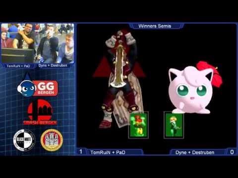 GG Bergen FredagsSmash II - Melee Teams - TomRuiN + PaD vs Dyne + Destruben - Winners Semis