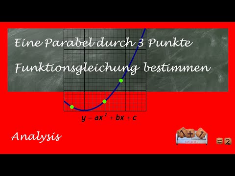 Parabel durch 3 Punkte | Quadratische Funktion | Gleichung aufstellen