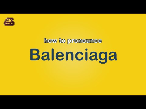how to pronounce Balenciaga 【Brand Name】