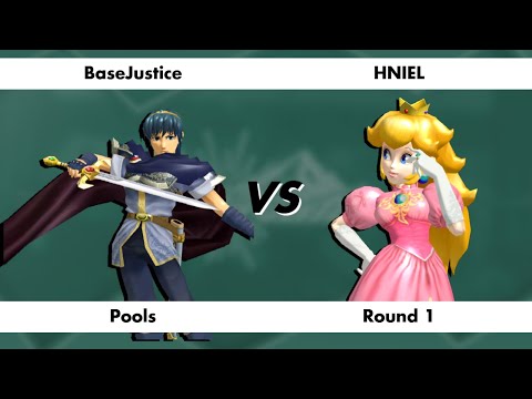 BaseJustice (Marth) vs. HNIEL (Peach) - R1 Pools - Melee Singles | Elevate