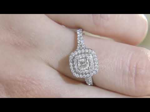HD105 Halo Engagement Ring