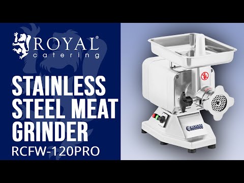 video - Stainless Steel Meat Grinder - 200 kg/hr - PRO