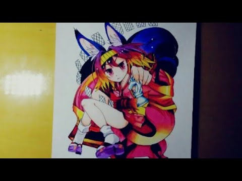 Speed Drawing - Izuna - No Game No Life ( Trio Monster Challenger )