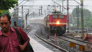 preview picture of video '8 in 1 An amazing rainy day : A unique coverage : Trains in rain : Indian Railways'