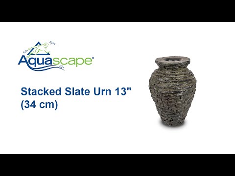 Add the Aquascape Mini Stacked Slate Urn to Your Landscape