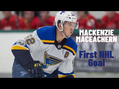 Mackenzie MacEachern #62 (St. Louis Blues) first NHL goal Jan 21, 2019