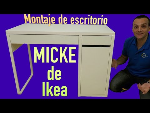 Ikea MICKE desk assembly